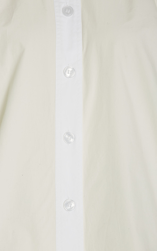 Gathered Organic Cotton Poplin Shirt展示图