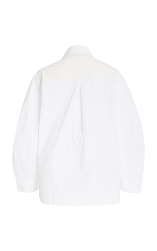 Asymmetric Organic Cotton Poplin Shirt展示图