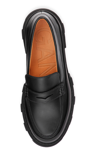 Lug Sole Leather Loafers展示图