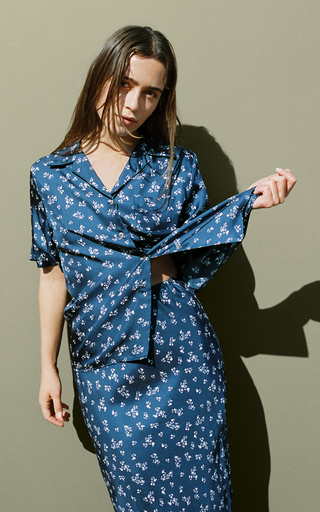 Hester Floral Silk Shirt展示图