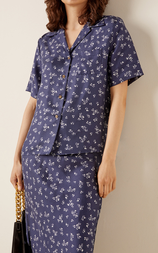 Hester Floral Silk Shirt展示图