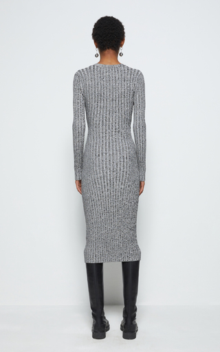 Kim Ribbed Cutout Knit Dress展示图