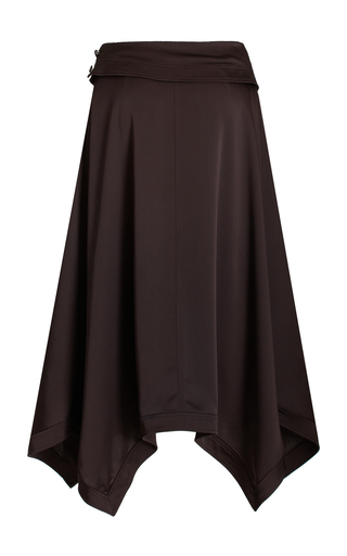 Saylor Draped Satin Skirt展示图