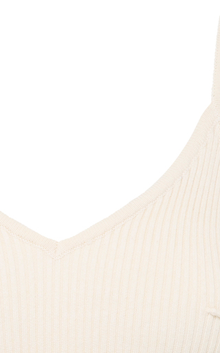 Nellie Ribbed-Knit Cotton-Blend Crop Top展示图