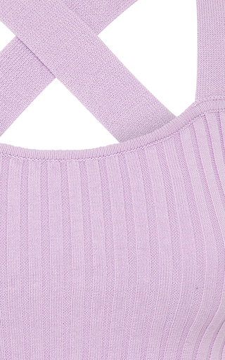 Linnea Ribbed-Knit Cotton Singlet展示图