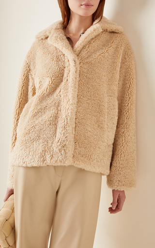 Textured Faux Fur Jacket展示图