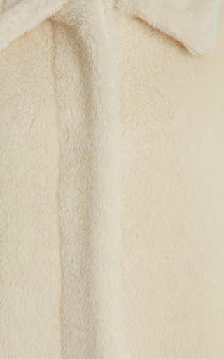 Viale Alpaca, Wool, and Silk Teddy Coat展示图