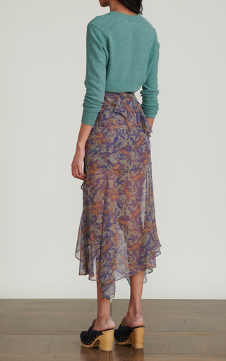 Trixie Printed Silk Skirt展示图