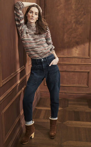 Charlie Stretch Low-Rise Straight-Leg Jeans展示图