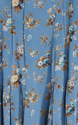 Tyanna Floral Silk-Crepe Midi Dress展示图