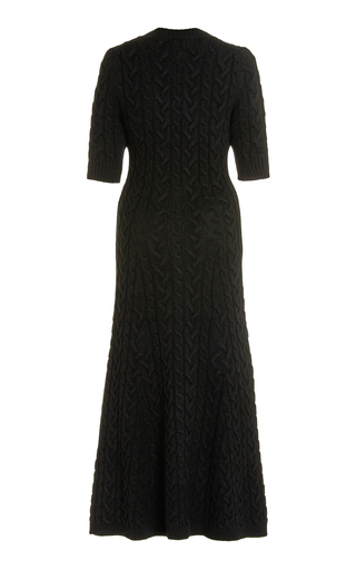 Cable-Knit Wool-Blend Midi Dress展示图