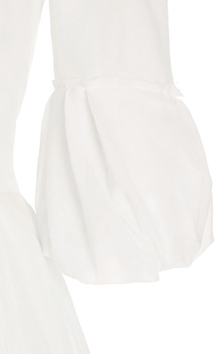 Tatum Pleated Cotton-Chiffon Midi Dress展示图