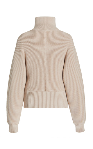 Kirby Zip-Detailed Rib-Knit Sweater展示图