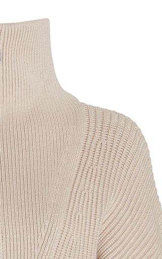 Kirby Zip-Detailed Rib-Knit Sweater展示图