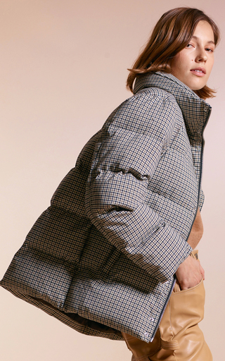 Ace Plaid Shell Puffer Coat展示图