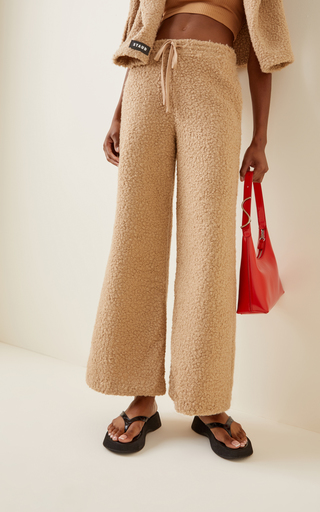 Rabbit Faux Shearling Wide-Leg Sweatpants展示图