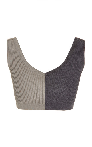 Hana Ribbed-Knit Crop Top展示图