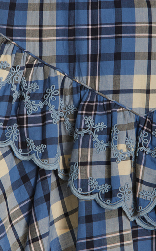 Marion Plaid Cotton Mini Dress展示图