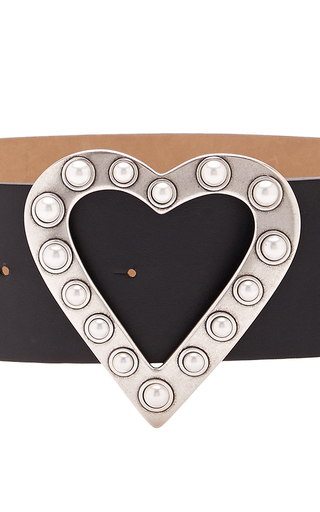 Pearl Heart Buckle Belt展示图