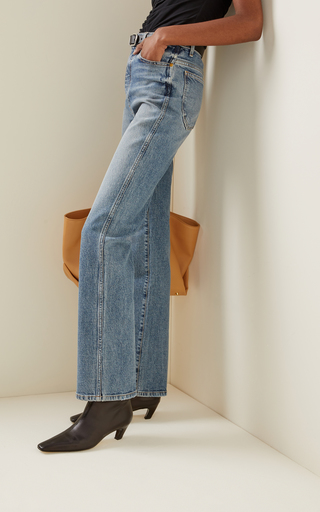 Danielle Stretch Straight-Leg Jeans展示图