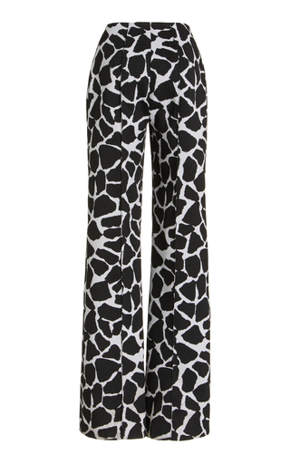 Giraffe-Printed Virgin Wool-Blend Pants展示图