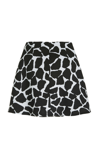 Giraffe-Printed Virgin Wool-Blend Skirt展示图