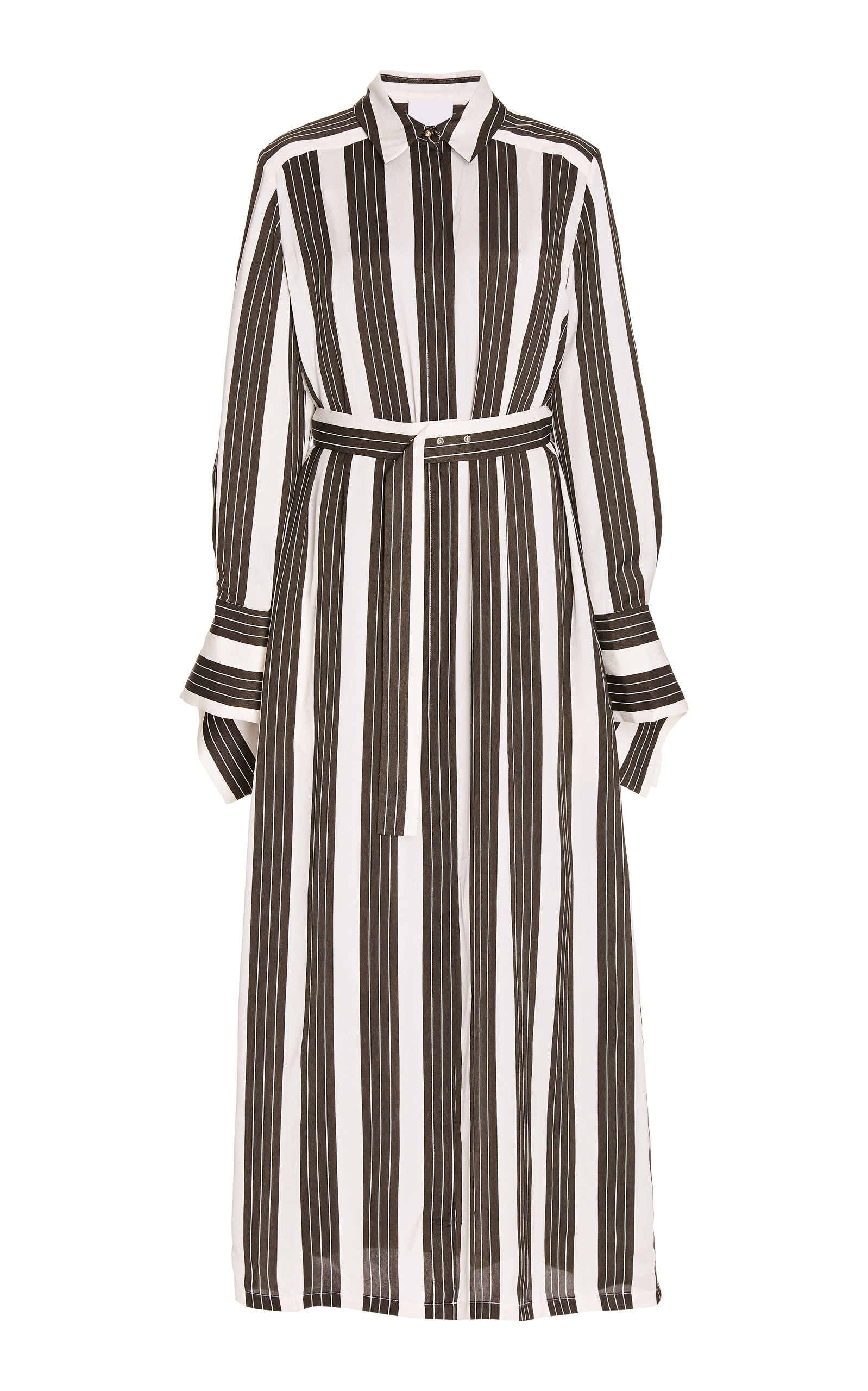 Acler Women's Ada Striped Satin Maxi Dress | ModeSens