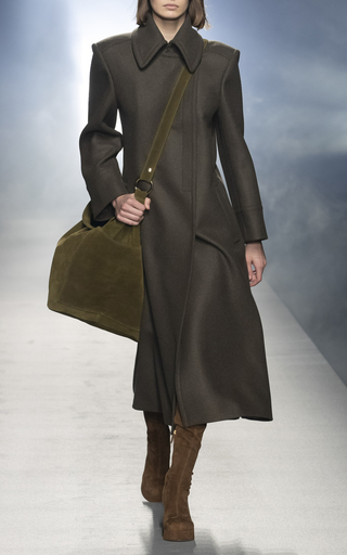 Collared Recycled Wool-Blend Coat展示图