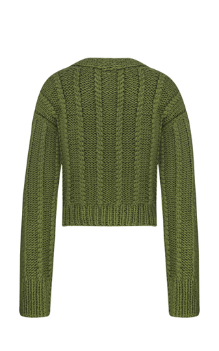 November Cable-Knit Cropped Sweater展示图