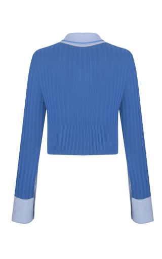 Blanca Ribbed-Knit Cropped Sweater展示图