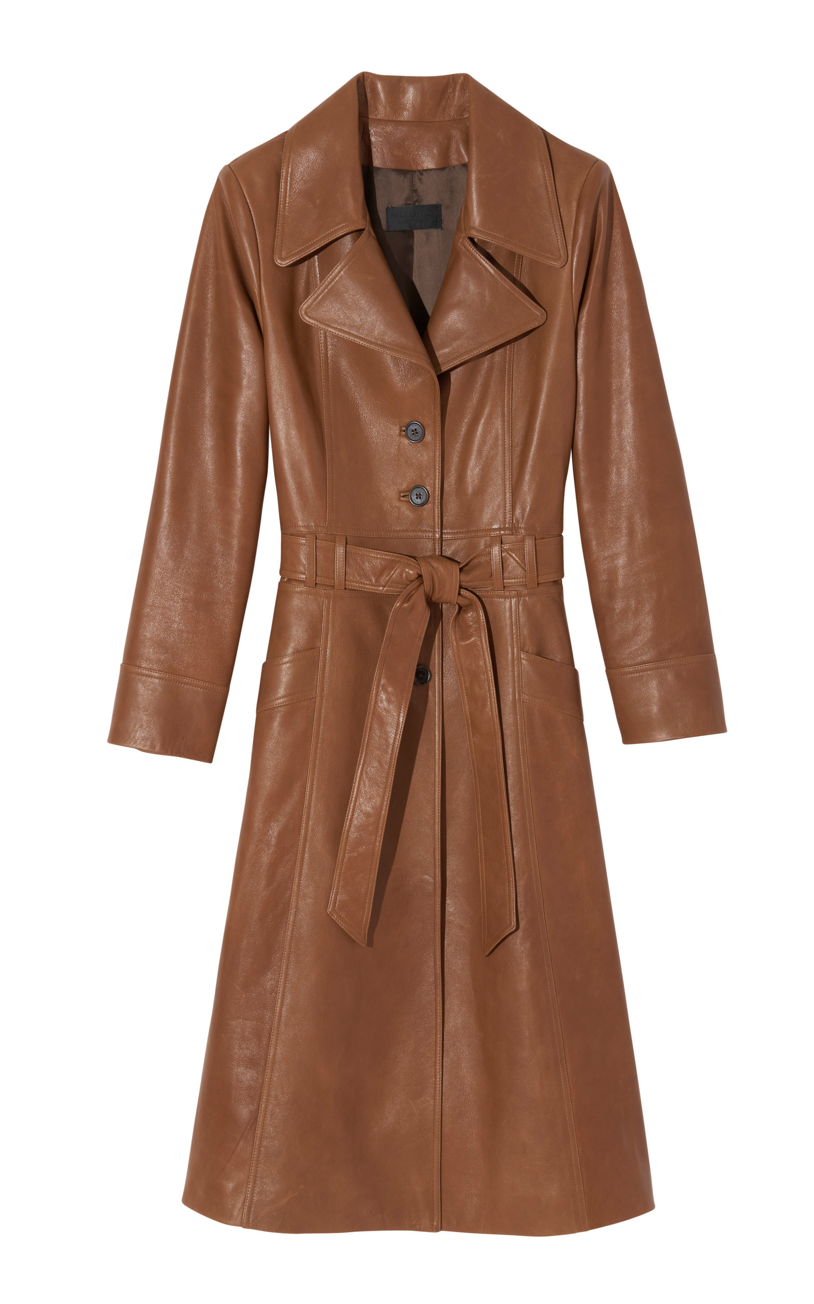 saint laurent leather trench