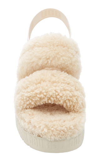 Oh Fluffita Sheepskin Platform Sandals展示图