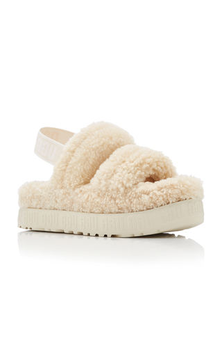 Oh Fluffita Sheepskin Platform Sandals展示图