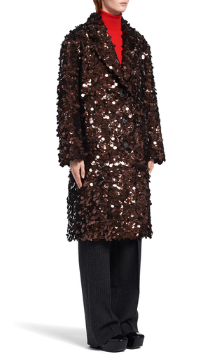 Sequin-Embellished Shell Coat展示图