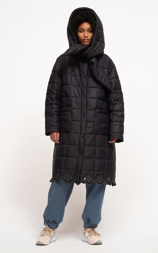 Wren Hooded Quilted Shell Coat展示图