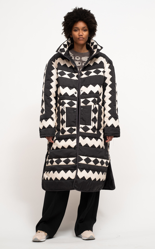 Helena Printed Quilted Puffer Coat展示图