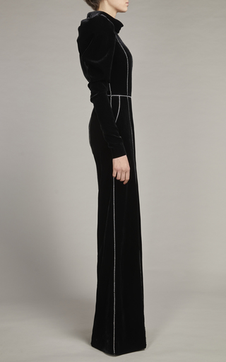 Embellished Velvet Jumpsuit展示图