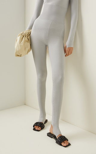 Exclusive Ballet Seamless Ribbed Jersey Stirrup Leggings展示图