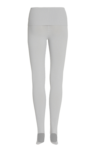 Exclusive Ballet Seamless Ribbed Jersey Stirrup Leggings展示图