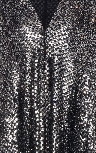 Metallic-Embellished Silk Cape展示图