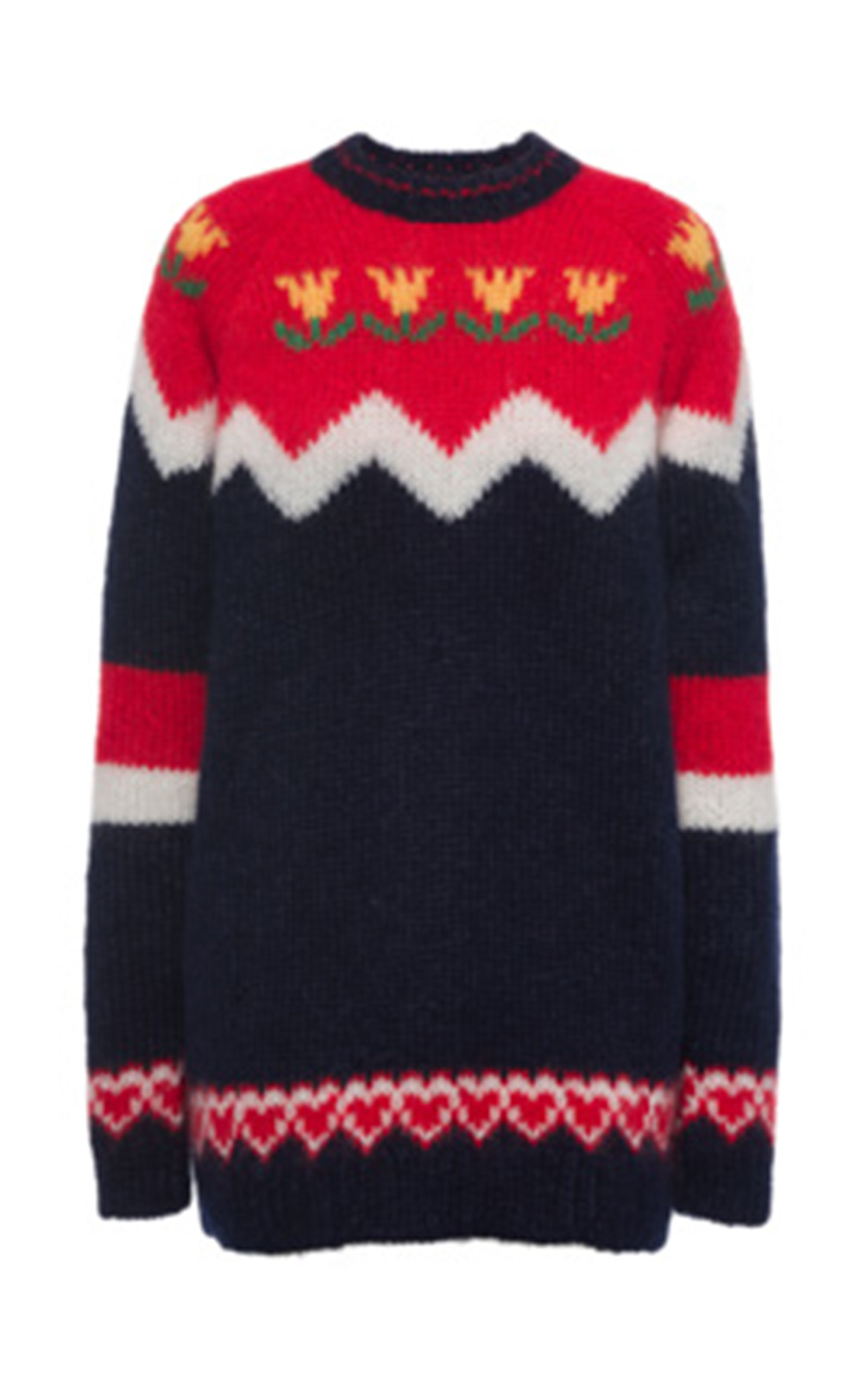 miu miu intarsia sweater