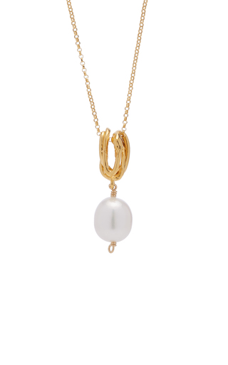 The Human Nature Pearl 24K Gold-Plated Necklace展示图