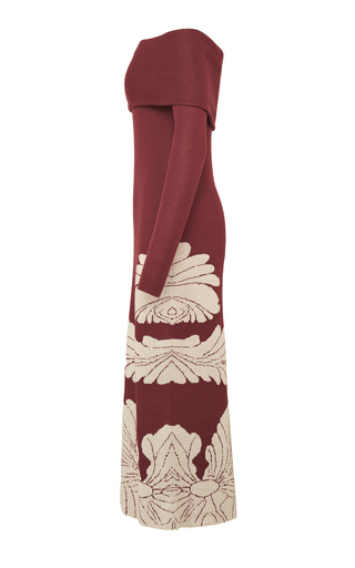 Wonderland Intarsia Cotton Midi Dress展示图