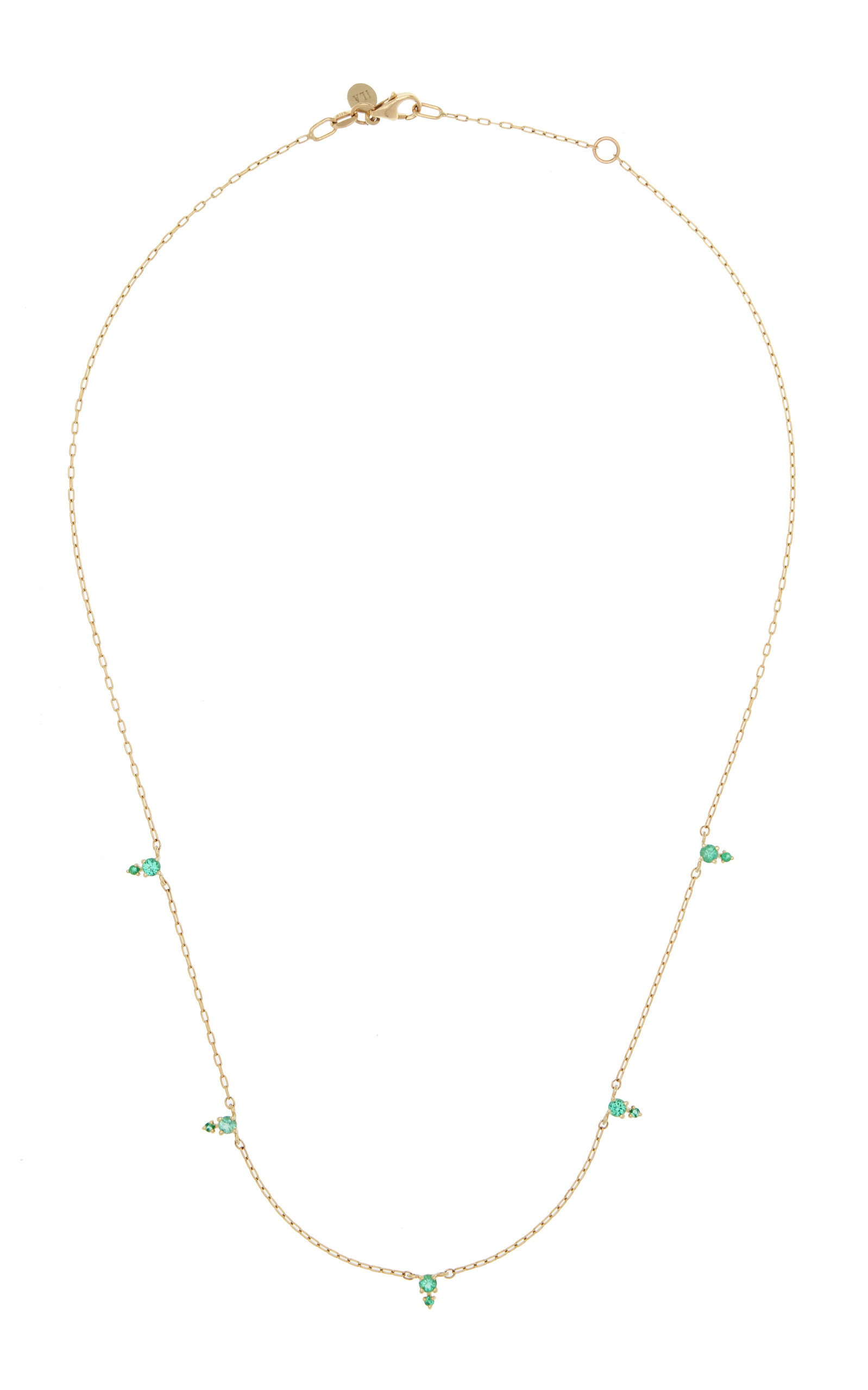 Devere 14K Yellow Gold Emerald Necklace