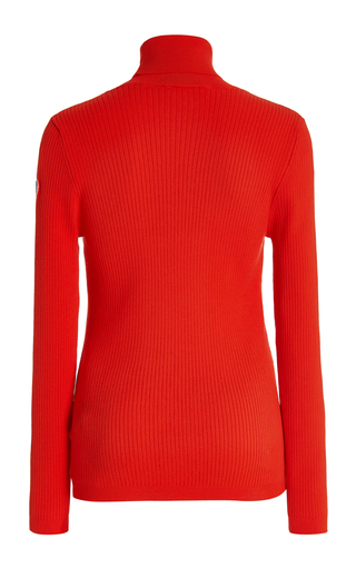 Ancelle Ribbed-Knit Turtleneck Top展示图