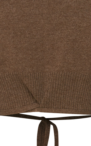 Tie-Detailed Wool-Cashmere Cropped Sweater展示图