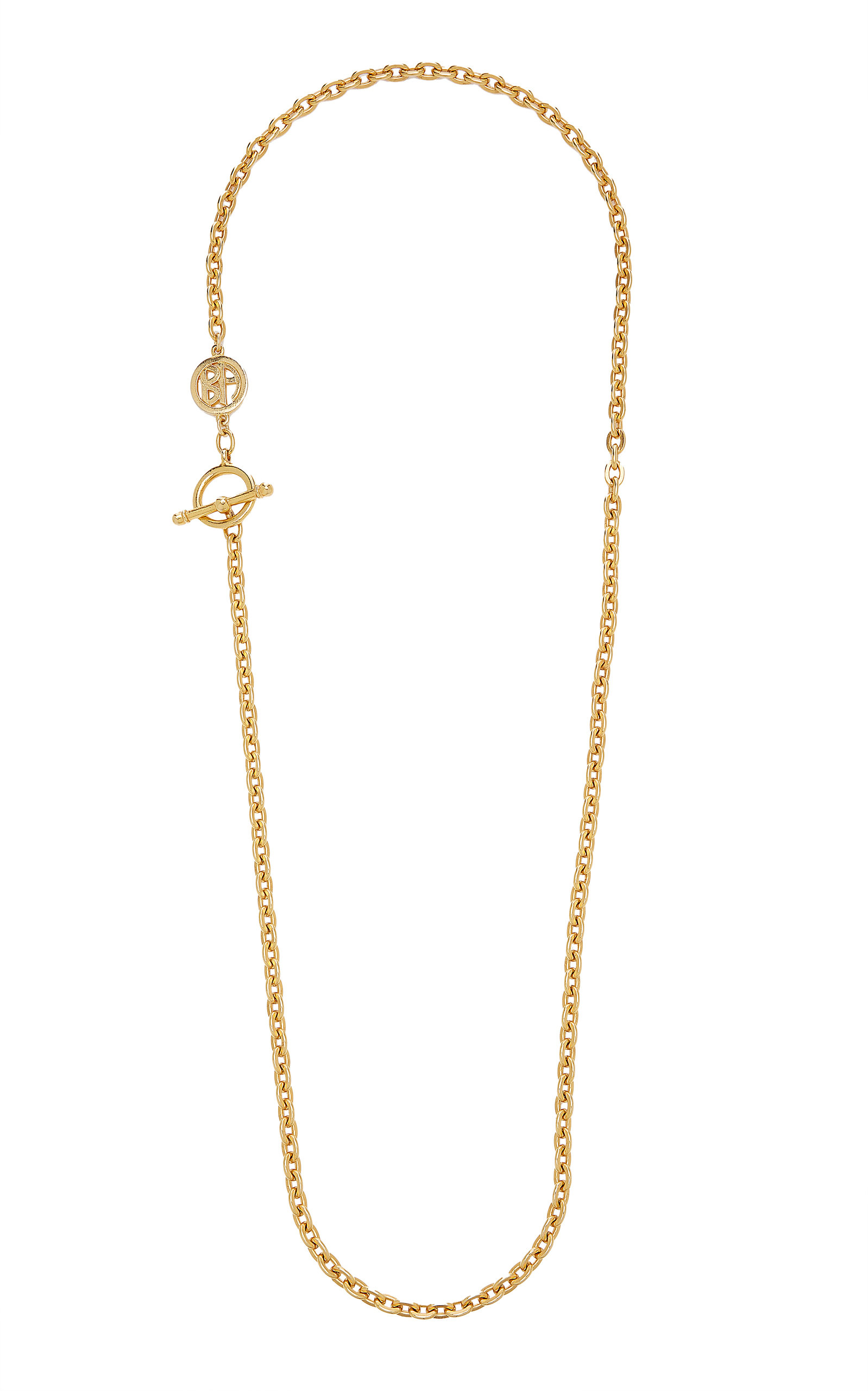 24K Gold-Plated Lariat Chain Necklace