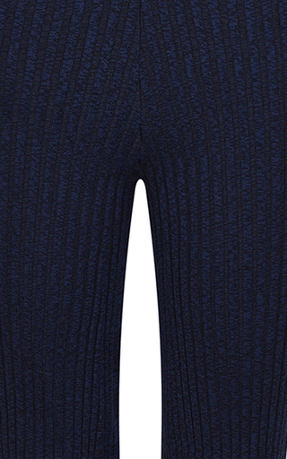 Ribbed-Knit Flared-Leg Pants展示图