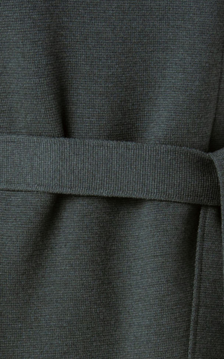 Wool-Silk Knit Long Coat展示图