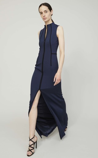 Sleeveless Silk-Crepe Gown展示图